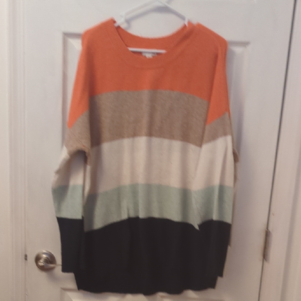Colorful Striped Women's Sweater
